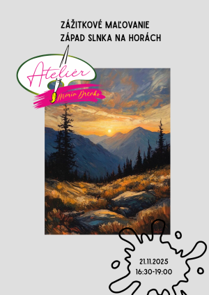 západ slnka na horách