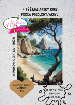 4 týž. maliarsky kurz podľa predlohy