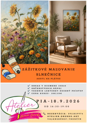 Zážitkové maľovanie – Slnečnice